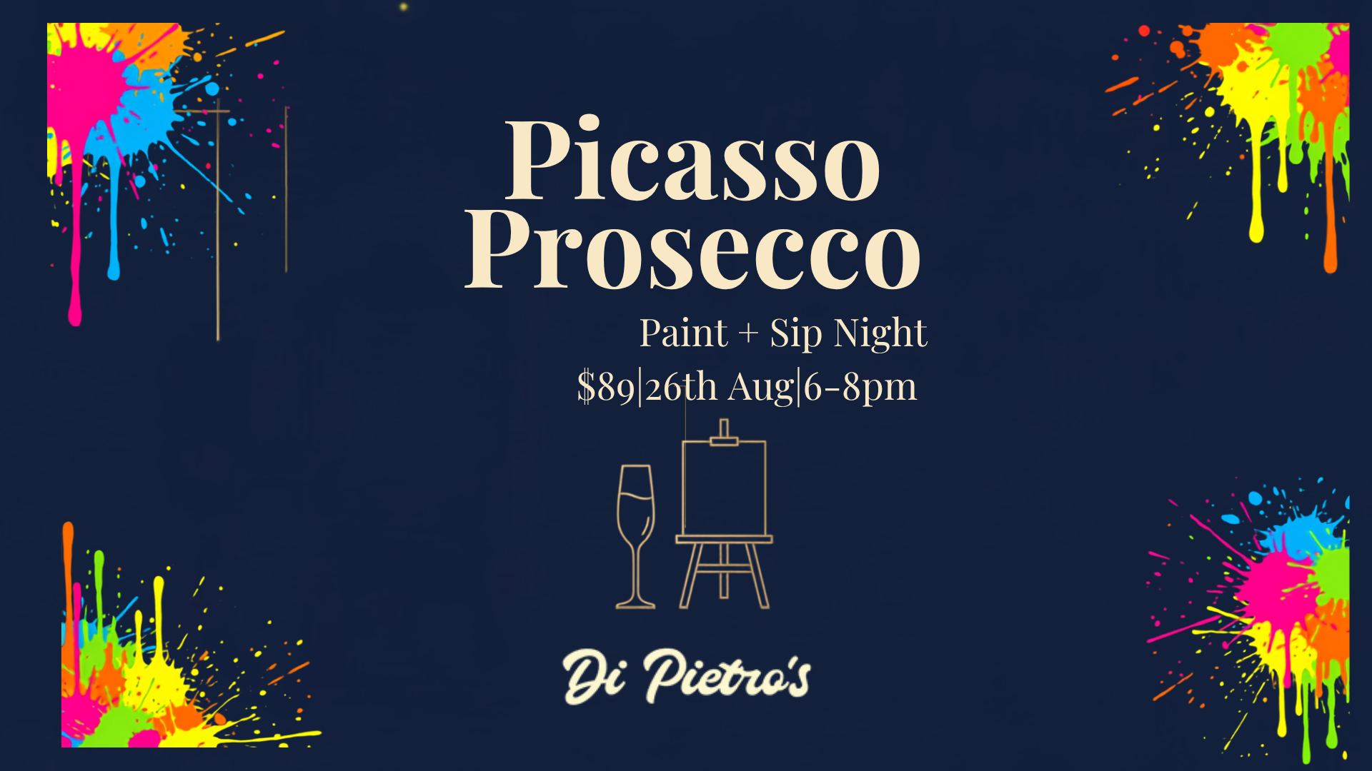 Picasso & Prosecco Night | Wednesday 26th August | 6pm-8pm